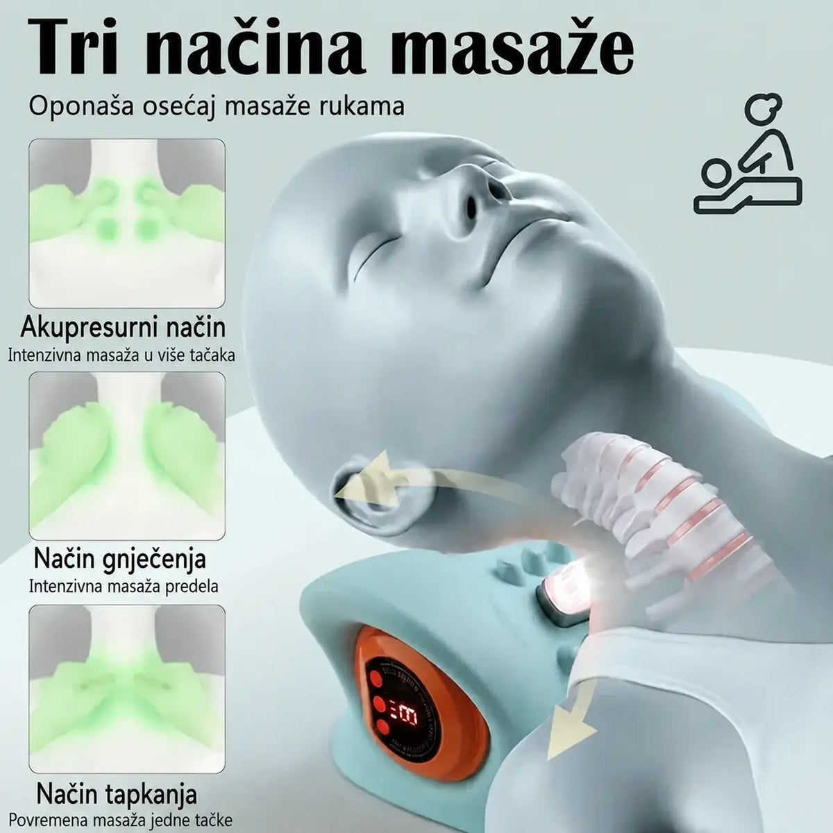 OrthoRelax® Premium – Masažer protiv bola u vratu, leđima i ramenima