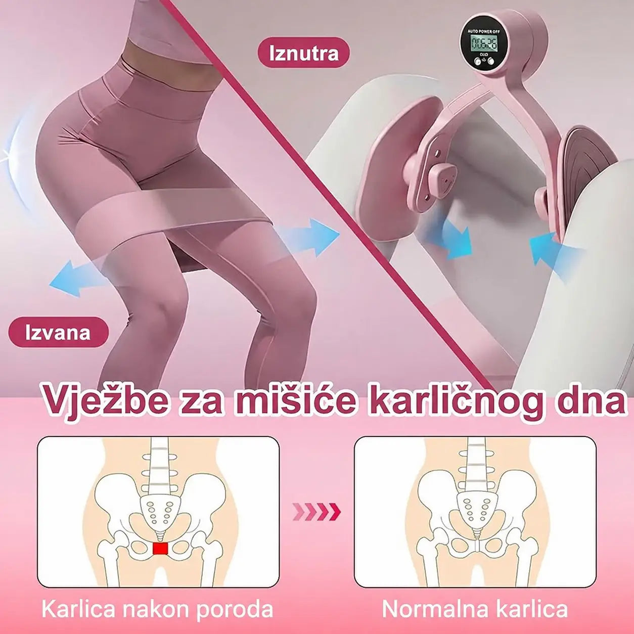 PelviX Pro™ - Trenažer za mišiće bešike, karlice i donji stomak