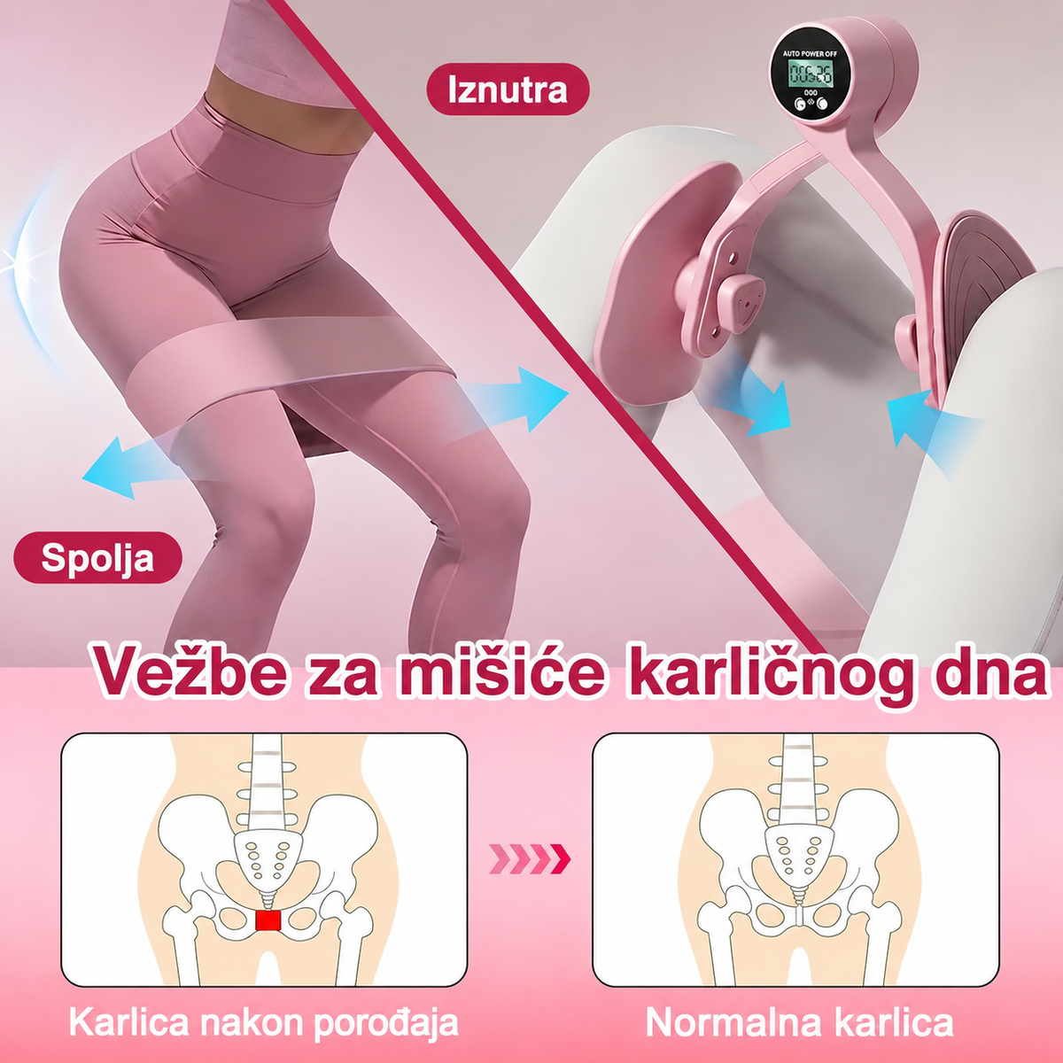 PelviX Pro™ - Trenažer za mišiće bešike, karlice i donji stomak